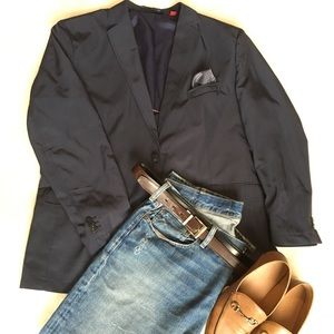 Johnston & Murphy Blazer w/ built in pocket square